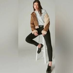 Lucky Brand Ava Mid Rise Skinny Black Jeans Size 14/32A